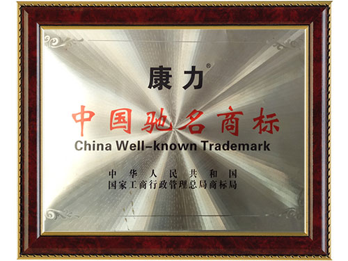 康力中國馳名商標(biāo)